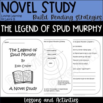 Preview of The Legend of Spud Murphy Novel Study and Reading Comprehension Grade 1-3