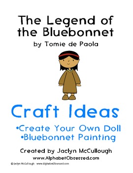 Preview of The Legend of the Bluebonnet- Craft Ideas