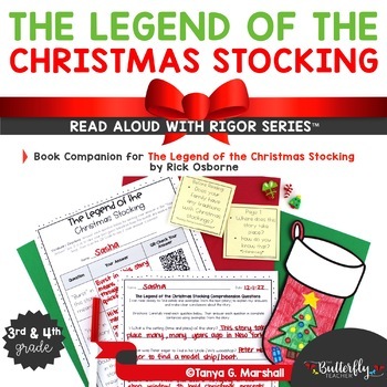 Preview of The Legend of the Christmas Stocking Read Aloud Activities December Reading