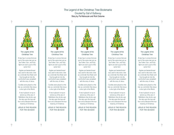 Preview of The Legend of the Christmas Tree Bookmarks