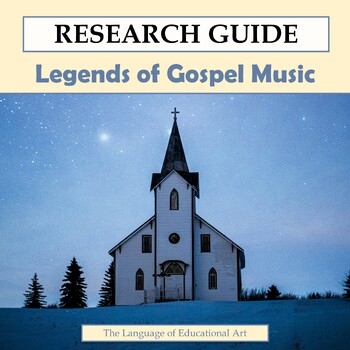 Preview of The Legends of Gospel Music Research Project — Music & ELA — Rubric