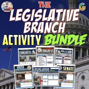 Preview of The Legislative Branch | Digital Learning | Activity Bundle