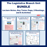 The Legislatives Branch Unit BUNDLE: ABCivics!