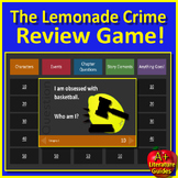 The Lemonade Crime Game - Test Review Activity for PowerPo