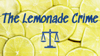 Preview of The Lemonade Crime Novel Study