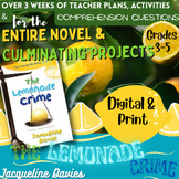 The Lemonade Crime Novel Teacher Plans Comprehension Quest