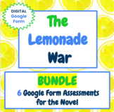The Lemonade War - BUNDLE -  Google Form Quiz / Assessment