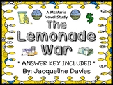 The Lemonade War (Jacqueline Davies) Novel Study / Compreh