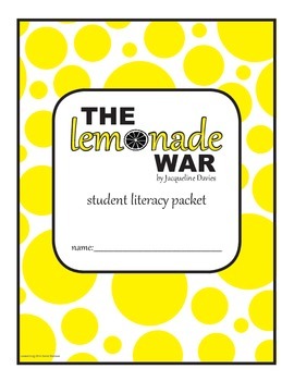 Preview of The Lemonade War Literacy Packet