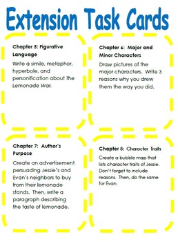 pdf language worksheets 1 grade & Lemonade War TpT  Novel  Guide Math The Activities