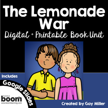 Preview of The Lemonade War Novel Study Digital + Printable