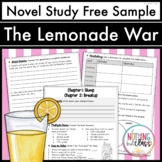 The Lemonade War Novel Study FREE Sample | Worksheets and 