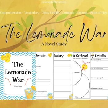 Preview of The Lemonade War Novel Study Packet