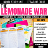 The Lemonade War Novel Study Unit: Chapter Questions, Voca