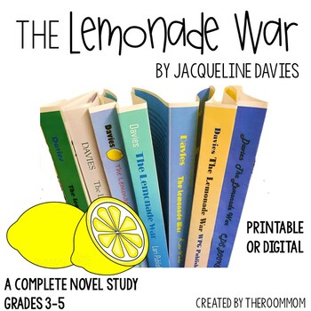 Preview of The Lemonade War Novel Study Unit and Literature Guide