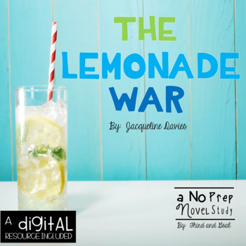 Preview of The Lemonade War Novel Study and DIGITAL Resource