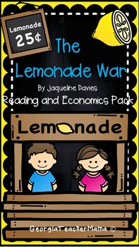 Preview of The Lemonade War Reading and Economics Pack