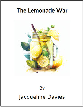Preview of The Lemonade War - (Lesson Plan)