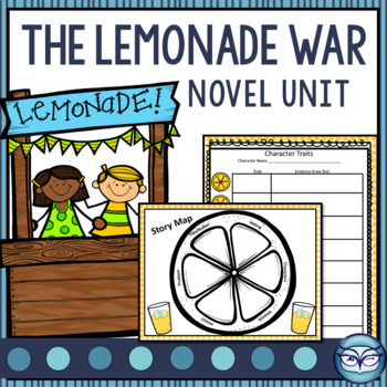 Preview of The Lemonade War Novel Study Unit for Grades 3, 4, and 5