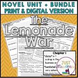 The Lemonade War by Jacqueline Davies Novel Study
