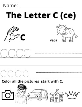 The Letter C by Parsons Family Village Learning | TPT