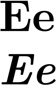 Preview of The Letter E