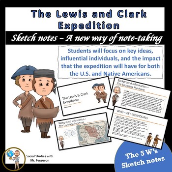 Preview of The Lewis and Clark Expedition - Sketch notes