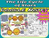The Life Cycle of Stars "Doodle" Style Notes with Slides, 