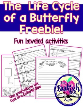 Preview of The Life Cycle of a Butterfly Activities Freebie