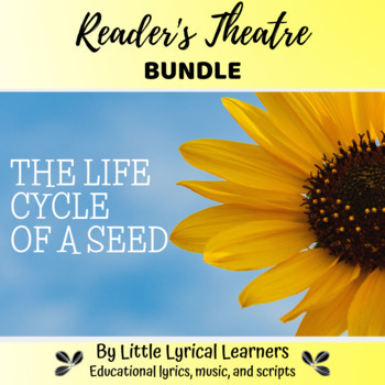 Preview of The Life Cycle of a Seed BUNDLE; Leveled Scripts, Reading passage, & Vocab Cards