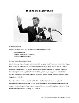 Preview of The Life and Legacy of JFK