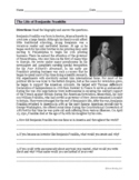 The Life of Benjamin Franklin Biography Worksheet