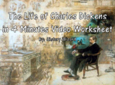 The Life of Charles Dickens in 4 Minutes Video Worksheet