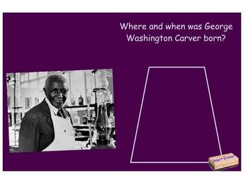 Preview of The Life of George Washington Carver SmartBoard Comprehension file