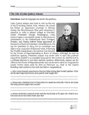 The Life of John Quincy Adams (Biography Worksheet)