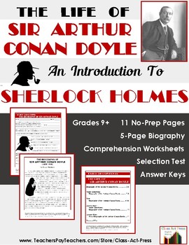 Preview of SIR ARTHUR CONAN DOYLE, Creator of Sherlock Holmes | Worksheets
