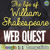 The Life of William Shakespeare Web Quest Assignment