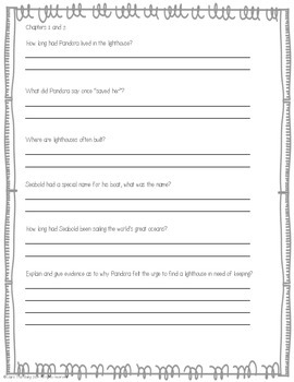 The Lighthouse Family: The Storm activity sheets by Laura Thornburg