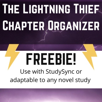 Preview of The Lightning Thief Chapter Organizer (StudySync- Editable)
