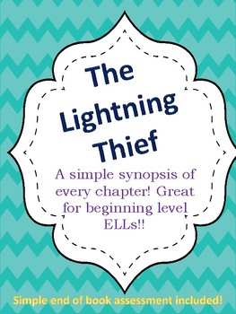Preview of The Lightning Thief Modified Version for Entering and Emerging ELLs