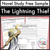 The Lightning Thief Novel Study FREE Sample | Worksheets a