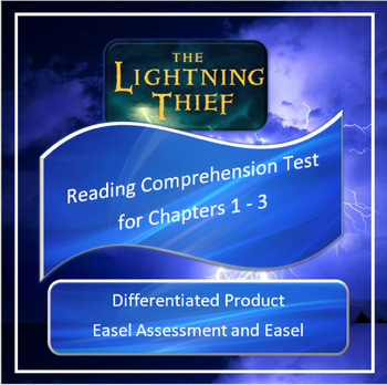 Preview of The Lightning Thief Reading Comprehension Test for Chapters 1 ~ 3
