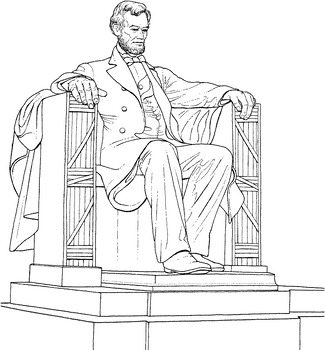 Preview of The Lincoln Memorial(#2) 3 PDFs to print 3 size posters 14x15, 21x22, 35x37.