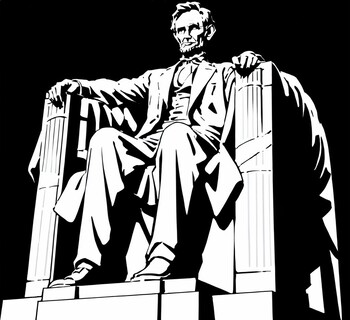Preview of The Lincoln Memorial 3 PDFs to print 3 size posters 21x19, 27x25, and 34x31