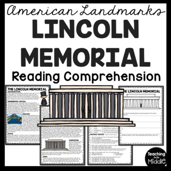 Preview of The Lincoln Memorial in Washington DC Reading Comprehension Worksheet