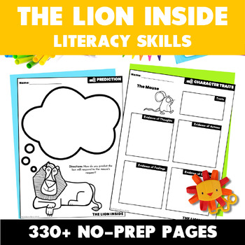 Preview of The Lion Inside Activities - Reading Comprehension & Literacy Skills Activities