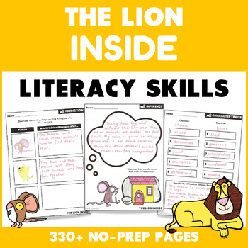 Preview of The Lion Inside Activities - Reading Comprehension & Literacy Skills Activities