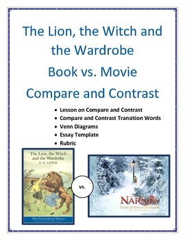 Preview of The Lion, The Witch and The Wardrobe Compare and Contrast Book and Movie