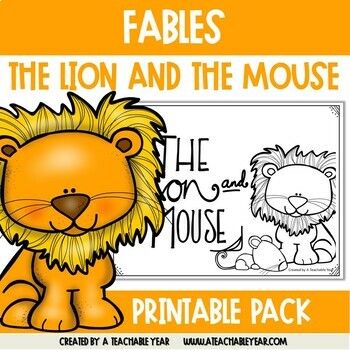 Preview of The Lion and the Mouse Fable | Worksheets and Activities