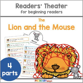 Preview of Readers Theater Scripts Fables for First Grade | The Lion and the Mouse